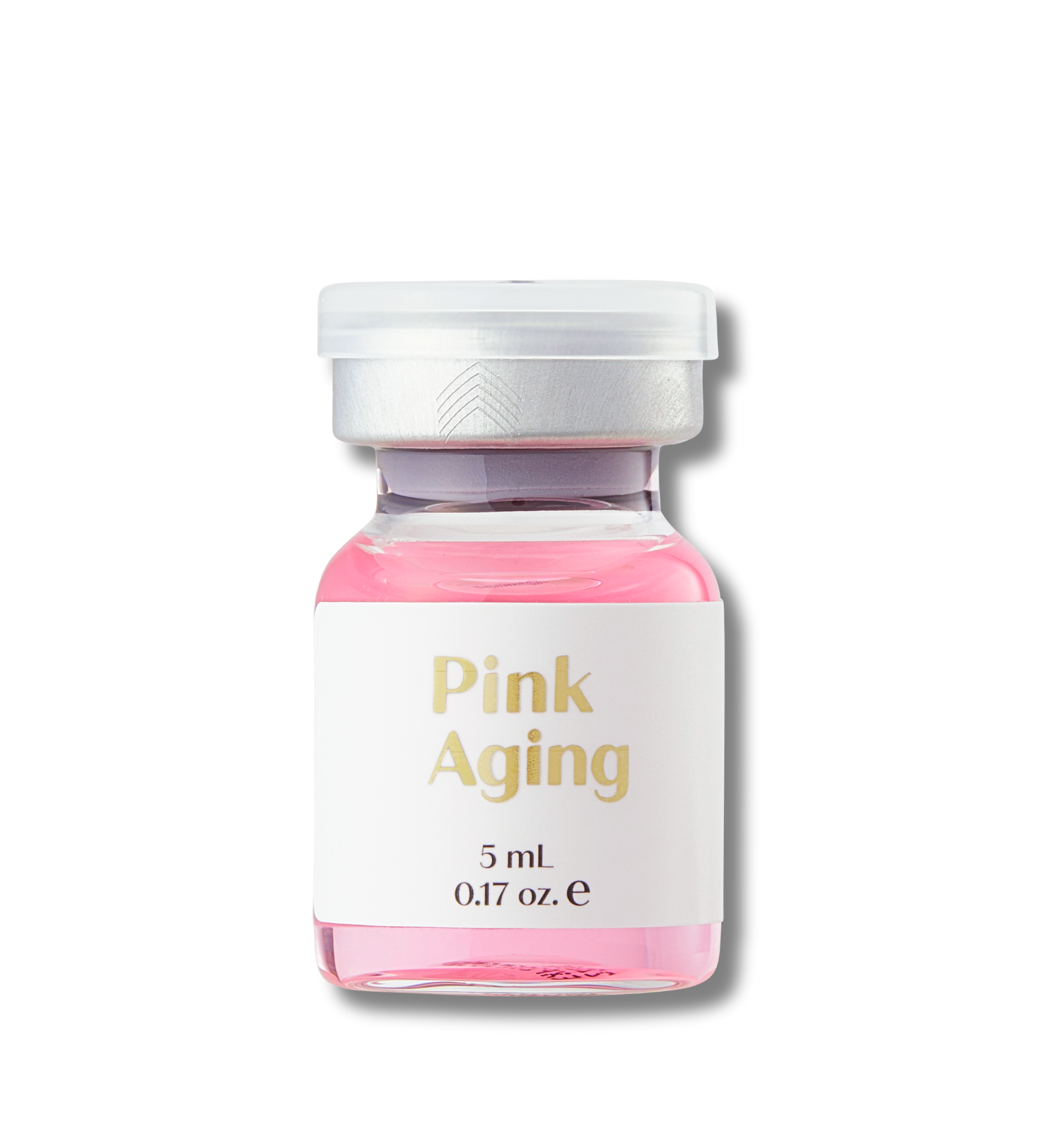 Ribeskin pink aging solution in vial for anti aging treatment at dermatologist clinic or medical aesthetic clinic