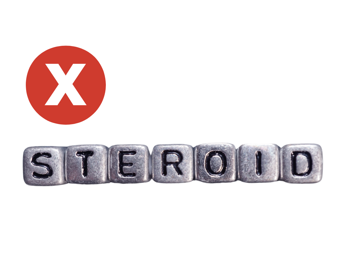 no steroid sign