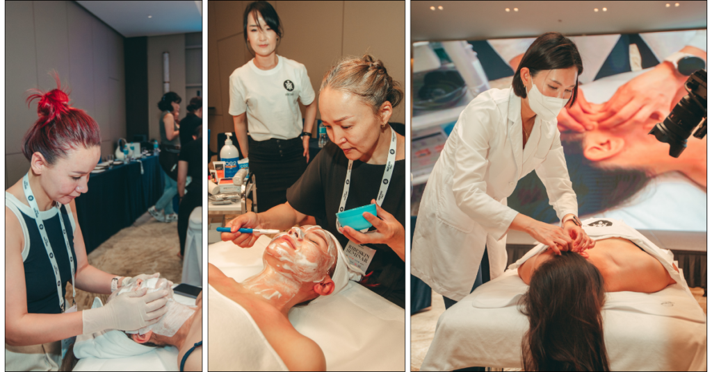 Aestheticians and dermatologists conduct demos with CO2 Carboxy Therapy at the RIBESKIN seminar in Mongolia