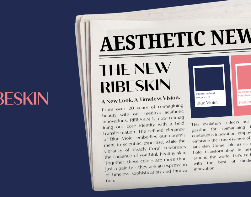 RIBESKIN rebrands with fresh new brand colors